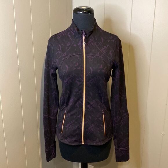 LULULEMON Women’s black purple Beautiful Baroque Zinfandel Forme Jacket - Picture 1 of 7